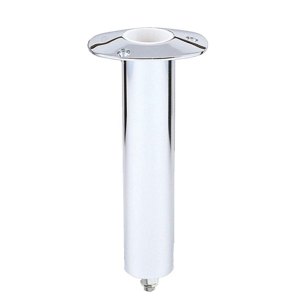 Lee's 0° Stainless Steel Swivel Base Flush Mount Rod Holder 2.25" OD X 10.5" Tube - Boat Gear USA