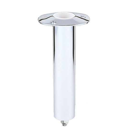 Lee's 0° Stainless Steel Swivel Base Flush Mount Rod Holder 2.25" OD X 10.5" Tube - Boat Gear USA