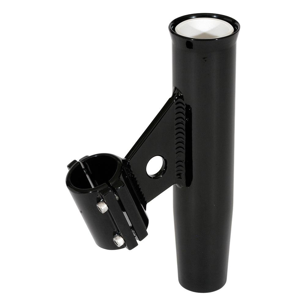 Lee's Clamp-On Rod Holder - Black Aluminum - Vertical Mount - Fits 1.050 O.D. Pipe - Boat Gear USA