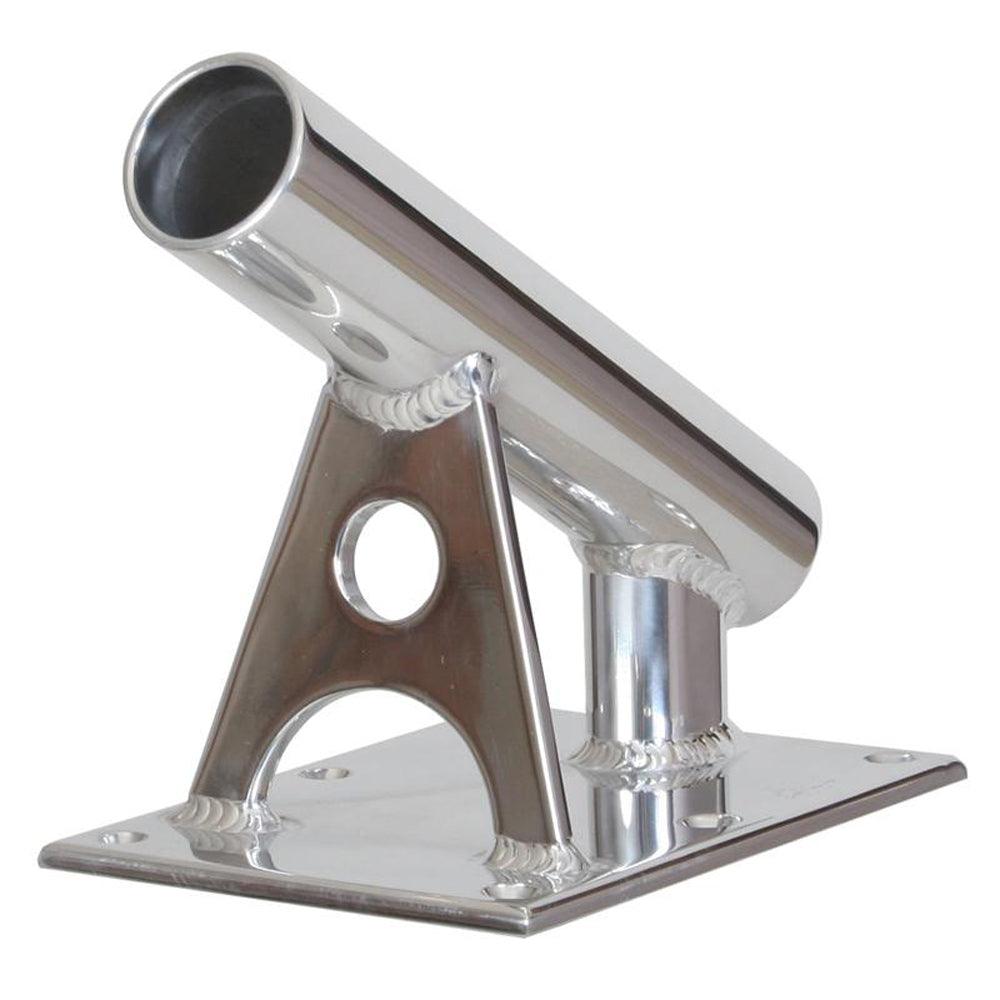 Lee's MX Pro Series Fixed Angle Center Rigger Holder - 30° - 1.5" ID - Bright Silver - Boat Gear USA