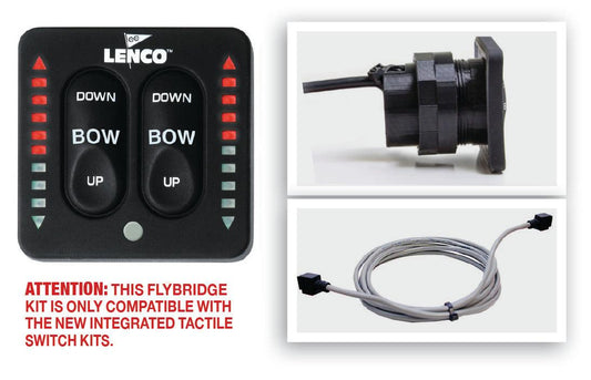 Lenco Led Flybridge Key Pad With 20' Shielded Harness For Use With 15169-001 - Boat Gear USA