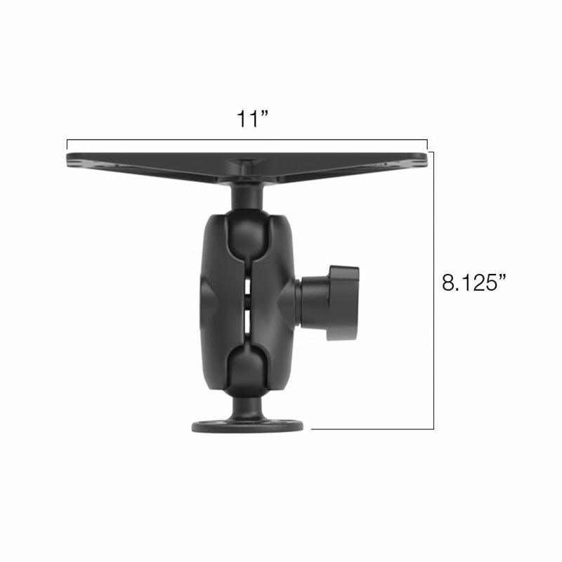 Lowrance Mb-36 2-1/4"" Ball Mount Bracket With Short Arm For 10"" Units - Boat Gear USA