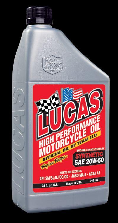 LUCAS OIL - 20W-50 MOTORCYCLE OIL - 10702 - Boat Gear USA