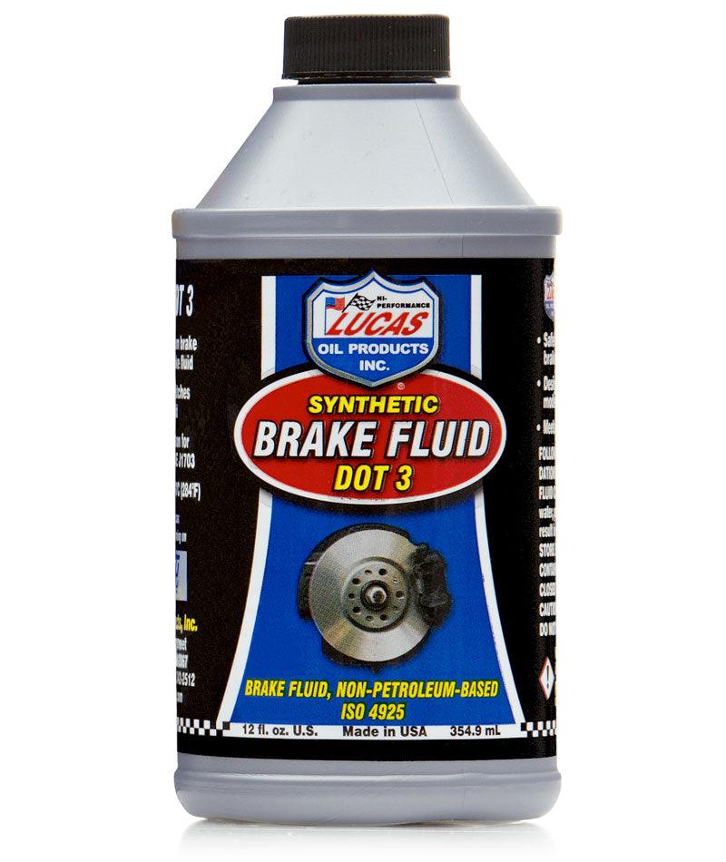 LUCAS OIL - DOT 3 BRAKE FLUID 12OZ - 10825 - Boat Gear USA