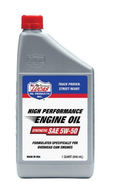 LUCAS OIL - SAE 5W-50 SYNTHETIC MOTOR OIL EACH - 10101 - Boat Gear USA