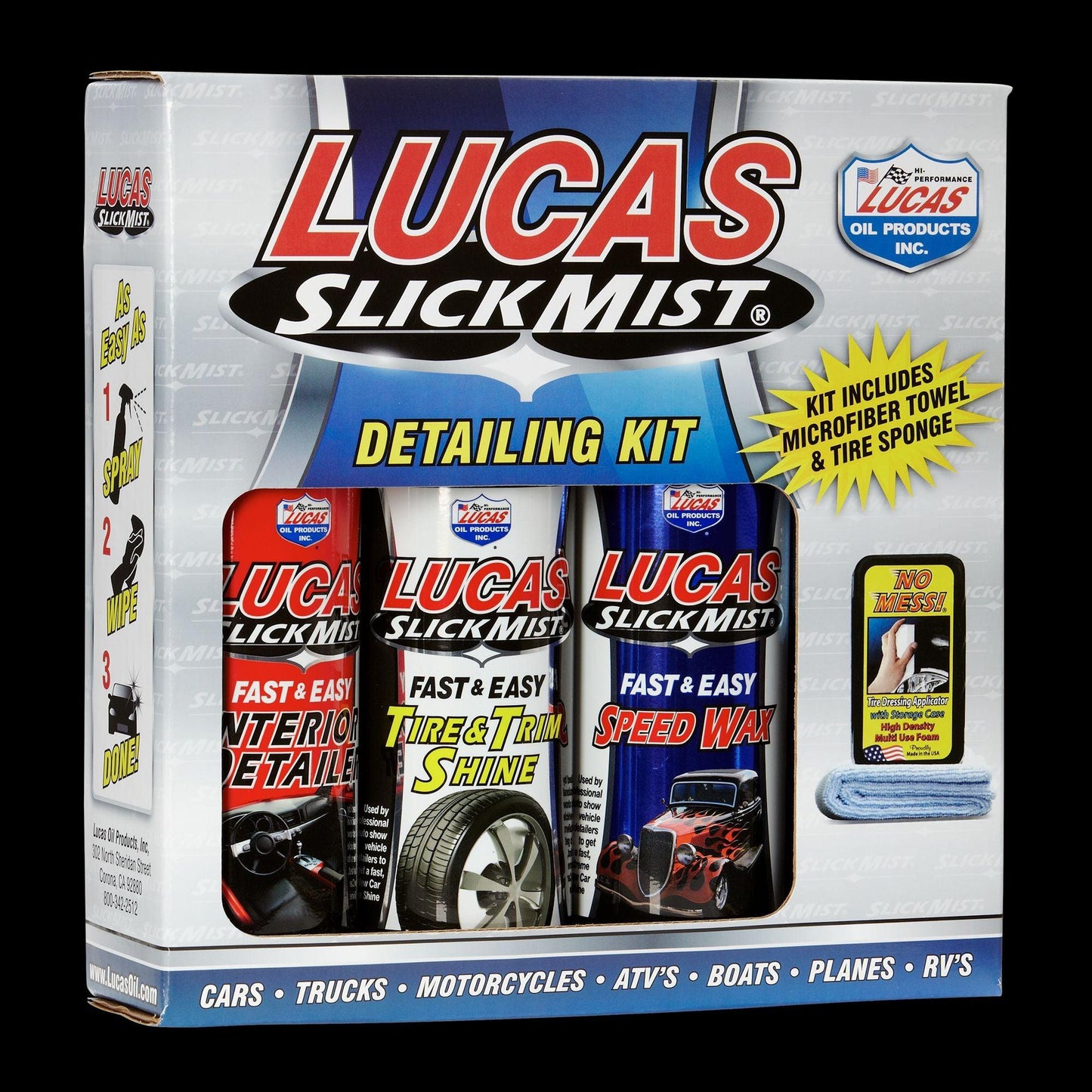 LUCAS OIL - SLICK MIST APPEARNCE KIT - 10558 - Boat Gear USA