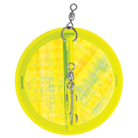 Luhr-Jensen 3-1/4" Dipsy Diver - Chartreuse/Silver Bottom Moon Jelly - Boat Gear USA