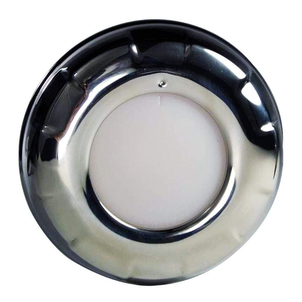 Lumitec Aurora Dome Light White LED Stainless Finish 12v - Boat Gear USA