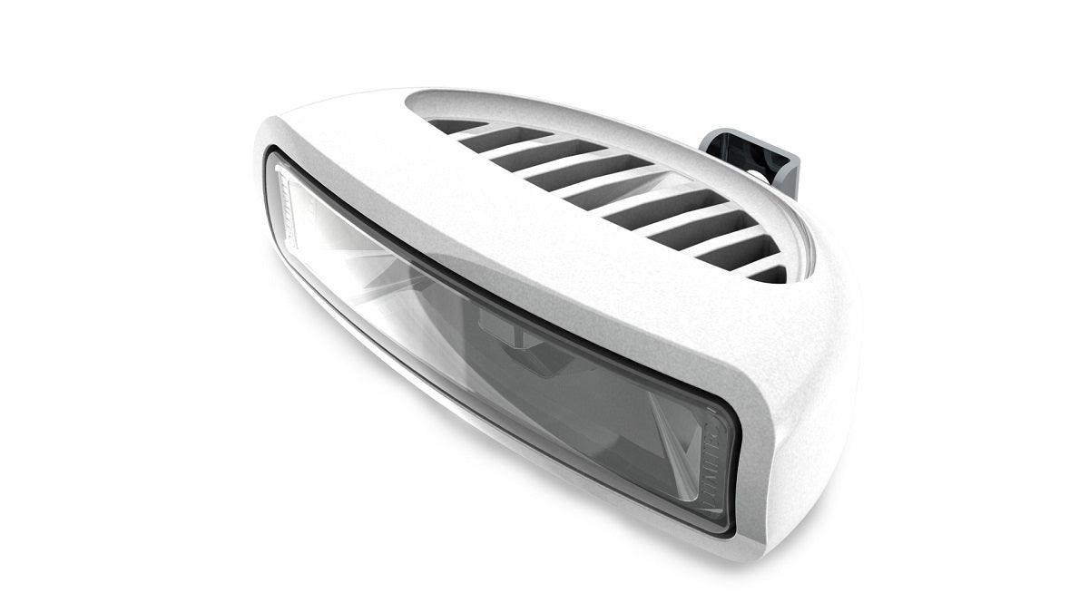 Lumitec Caprera3 Flood Light White LED's Non-Dimming Bracket Mount White 12/24v - Boat Gear USA