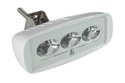 Lumitec CapreraLT Floodlight White LED Bracket Mount White Finish 12/24v - Boat Gear USA