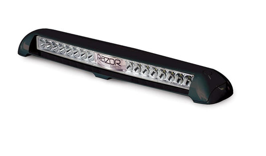 Lumitec Razor Flood Light Bar Flush Mount White LED Black Housing 12/24v - Boat Gear USA