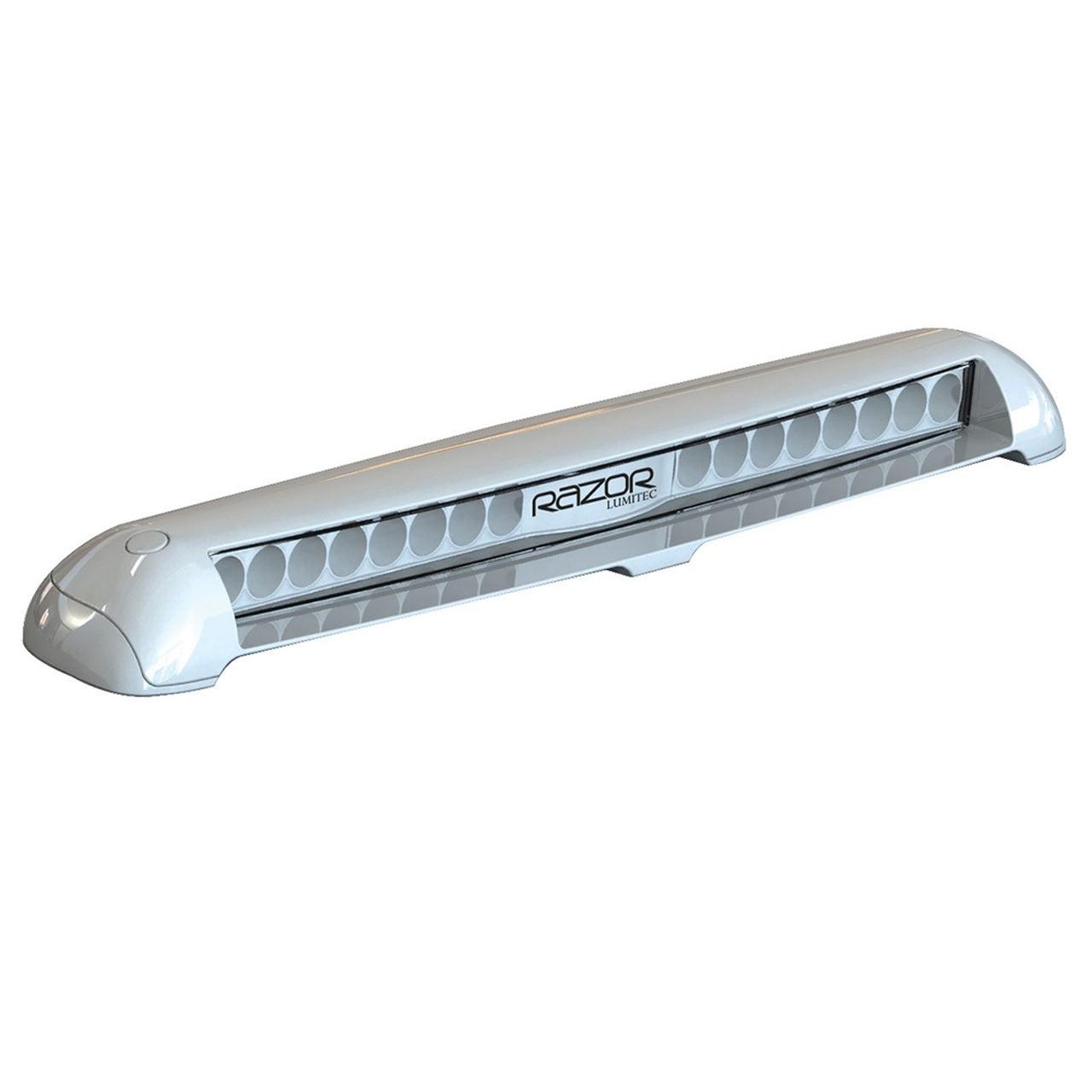 Lumitec Razor Spot Light Bar Flush Mount White LED White Housing 12/24v - Boat Gear USA