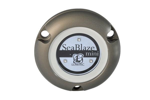 Lumitec Seablaze Mini White LED Underwater Light Brushed Finish 12/24v 2-Pack - Boat Gear USA