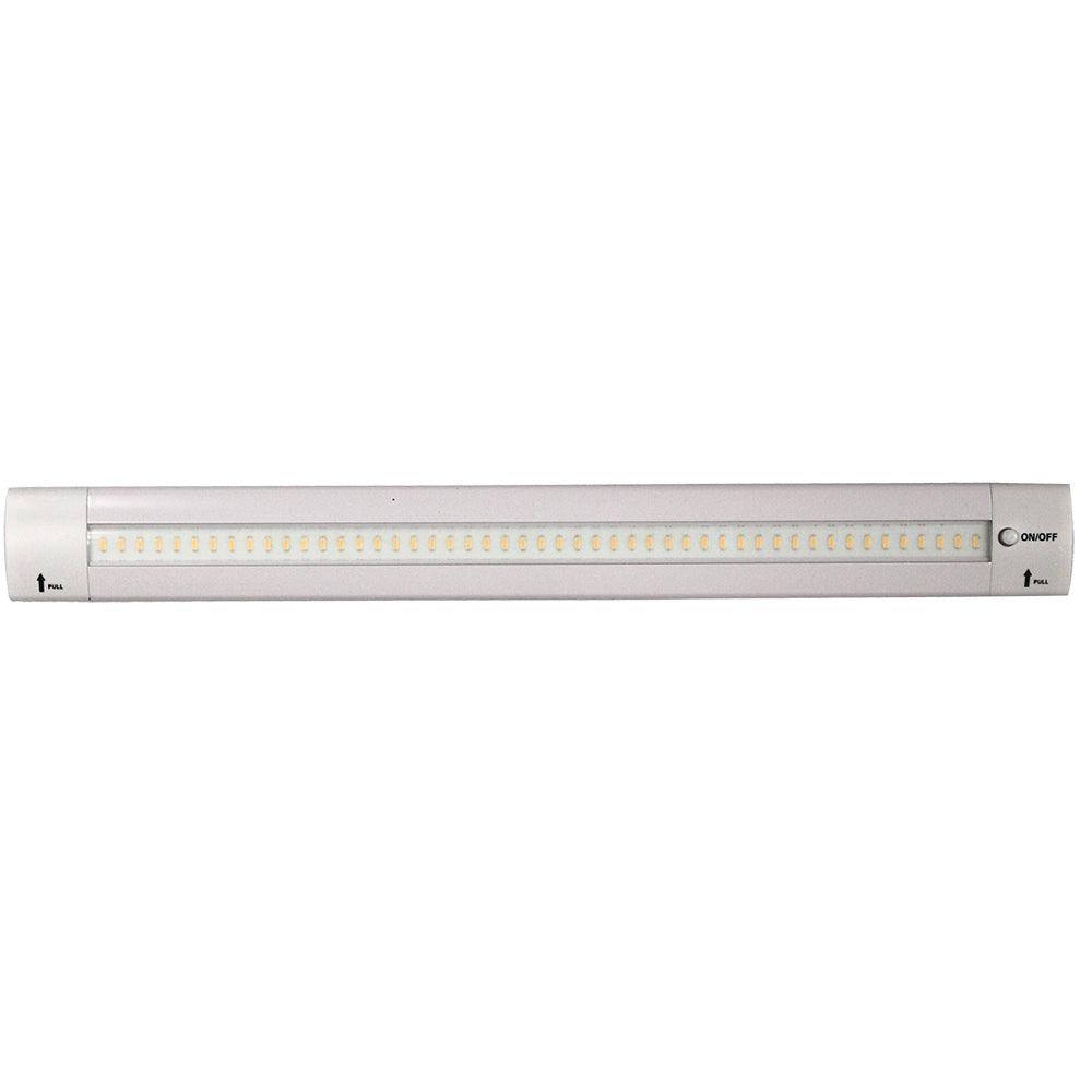 Lunasea 12" Adjustable Angle LED Light Bar - w/Push Button Switch - 12VDC - Warm White - Boat Gear USA