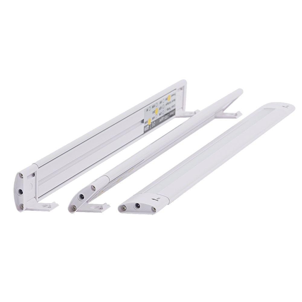 Lunasea 12" Adjustable Angle LED Light Bar - w/Push Button Switch - 12VDC - Warm White - Boat Gear USA