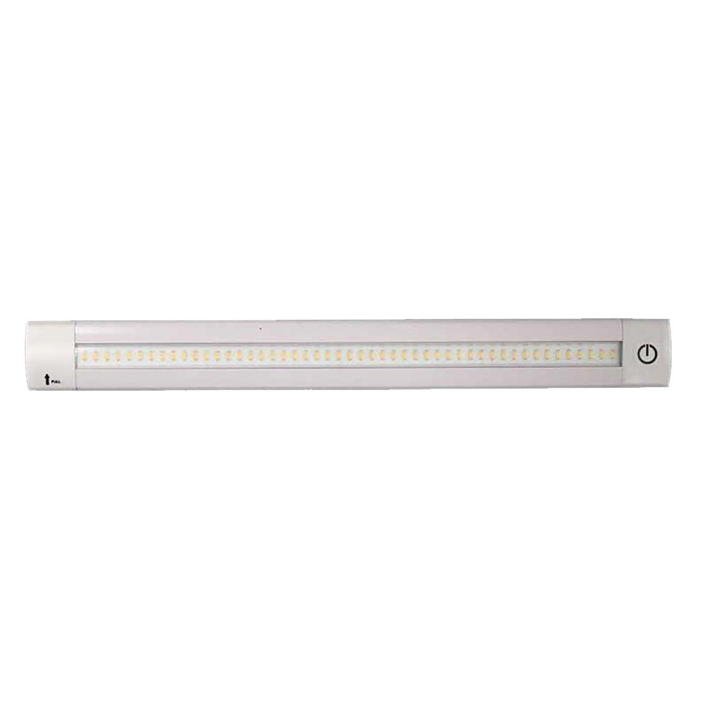 Lunasea Adjustable Linear LED Light w/Built-In Dimmer - 12" Length, 12VDC, Warm White w/ Switch - Boat Gear USA