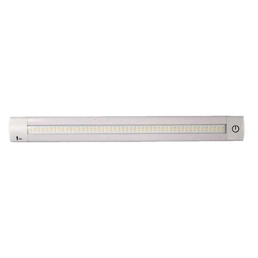 Lunasea Adjustable Linear LED Light w/Built-In Dimmer - 20" Warm White w/Switch - Boat Gear USA