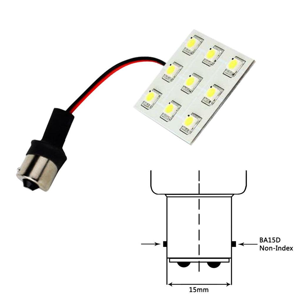 Lunasea Bayonet 9 LED Bulb BA15D - 12VAC or 10-30VDC/2W/149 Lumens - Warm White - Boat Gear USA