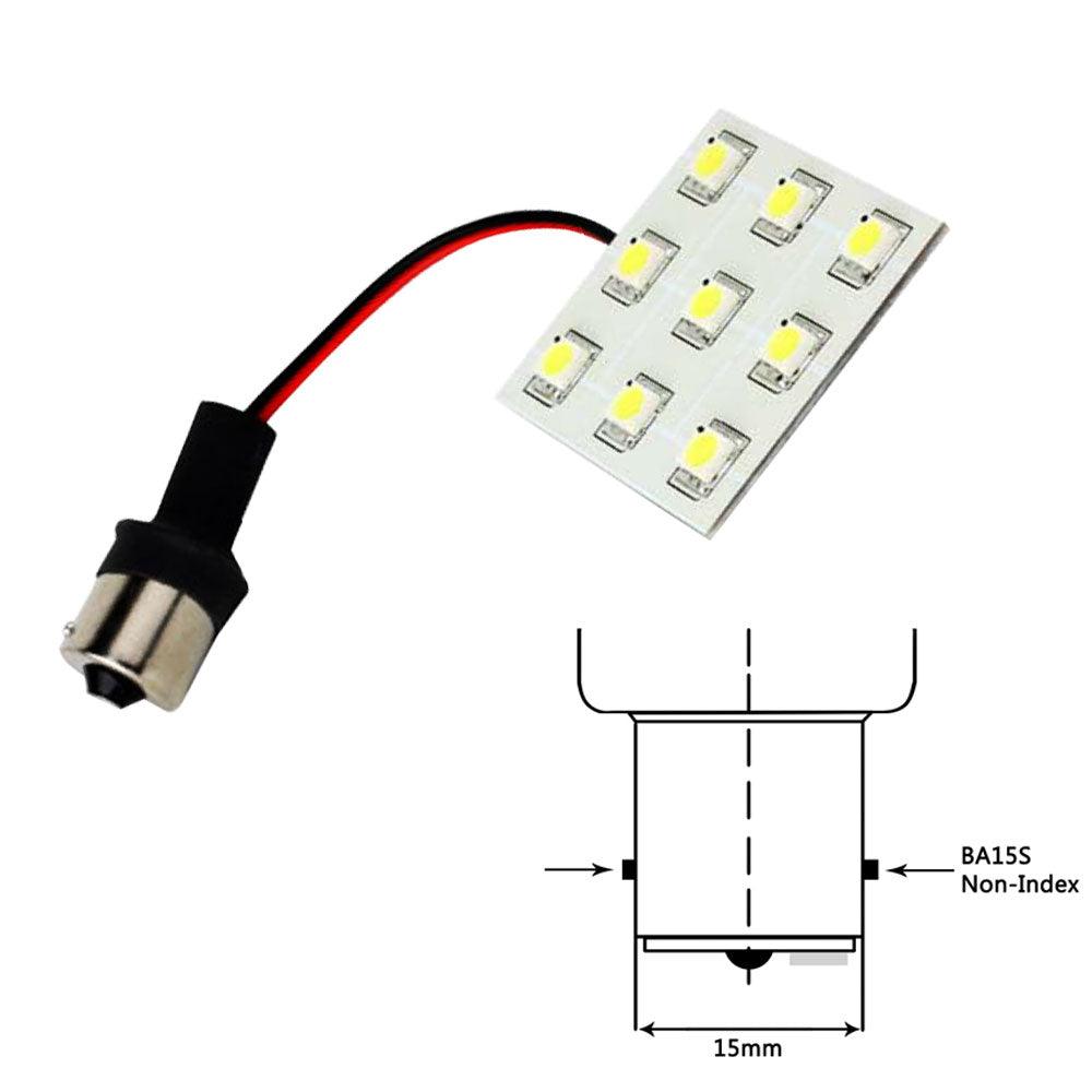 Lunasea Bayonet 9 LED Bulb BA15S - 12VAC or 10-30VDC/2W/149 Lumens - Warm White - Boat Gear USA