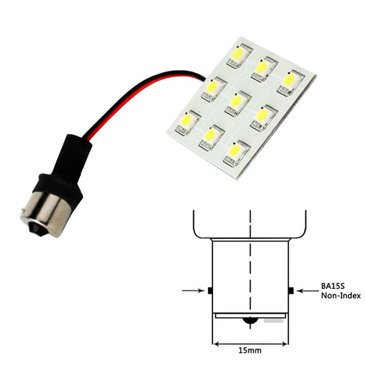 Lunasea Bayonet 9 LED Bulb BA15S - 12VAC or 10-30VDC/2W/149 Lumens - Warm White - Boat Gear USA