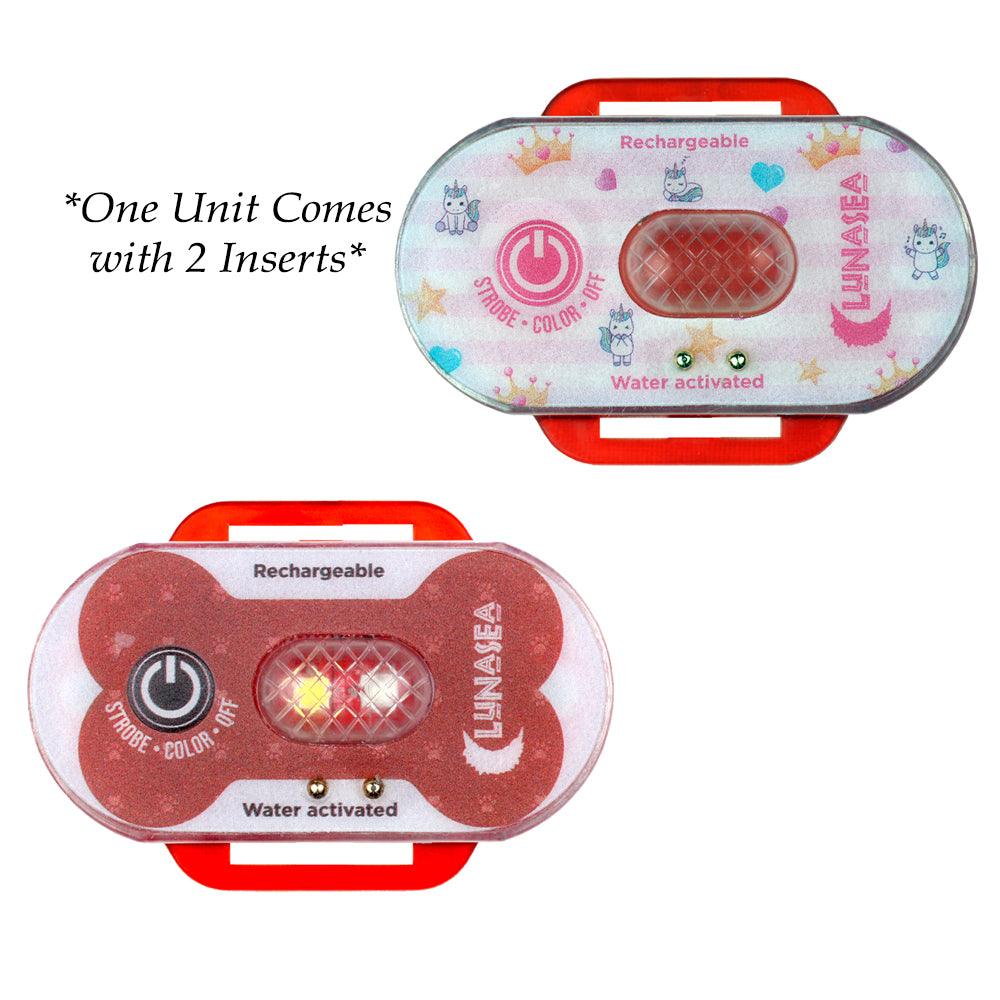 Lunasea Child/Pet Safety Water Activated Strobe Light - Red Case - Boat Gear USA