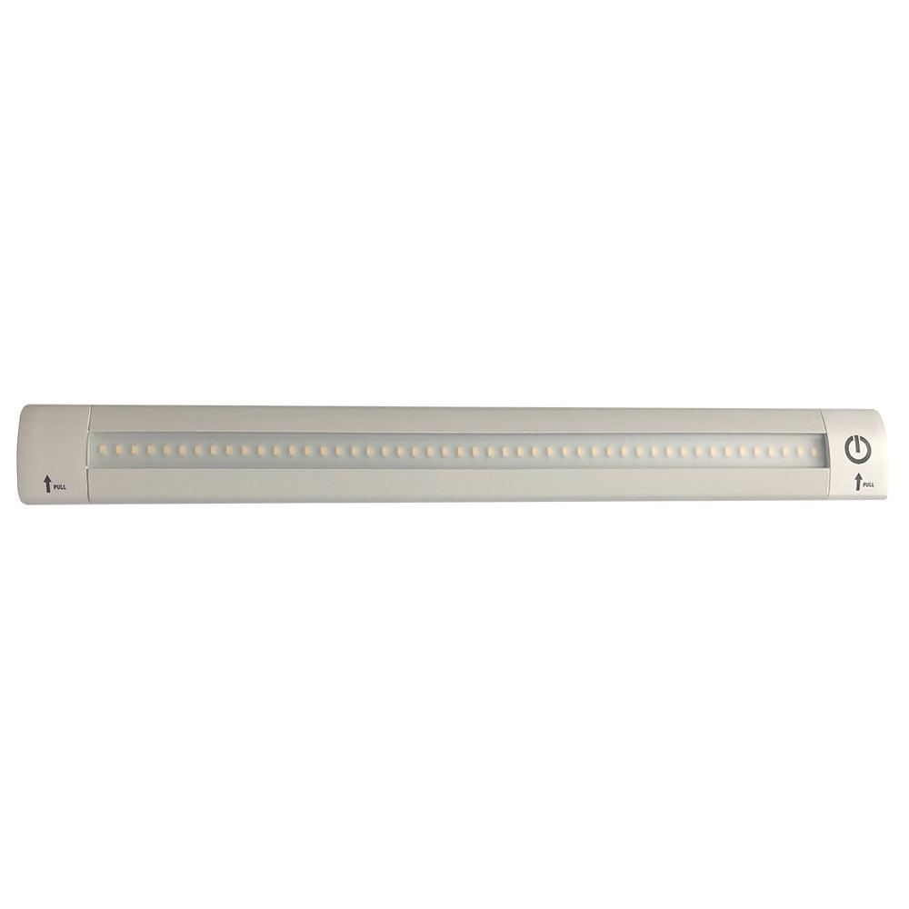 Lunasea LED Light Bar - Built-In Dimmer, Adjustable Linear Angle, 12" Length, 24VDC - Warm White - Boat Gear USA