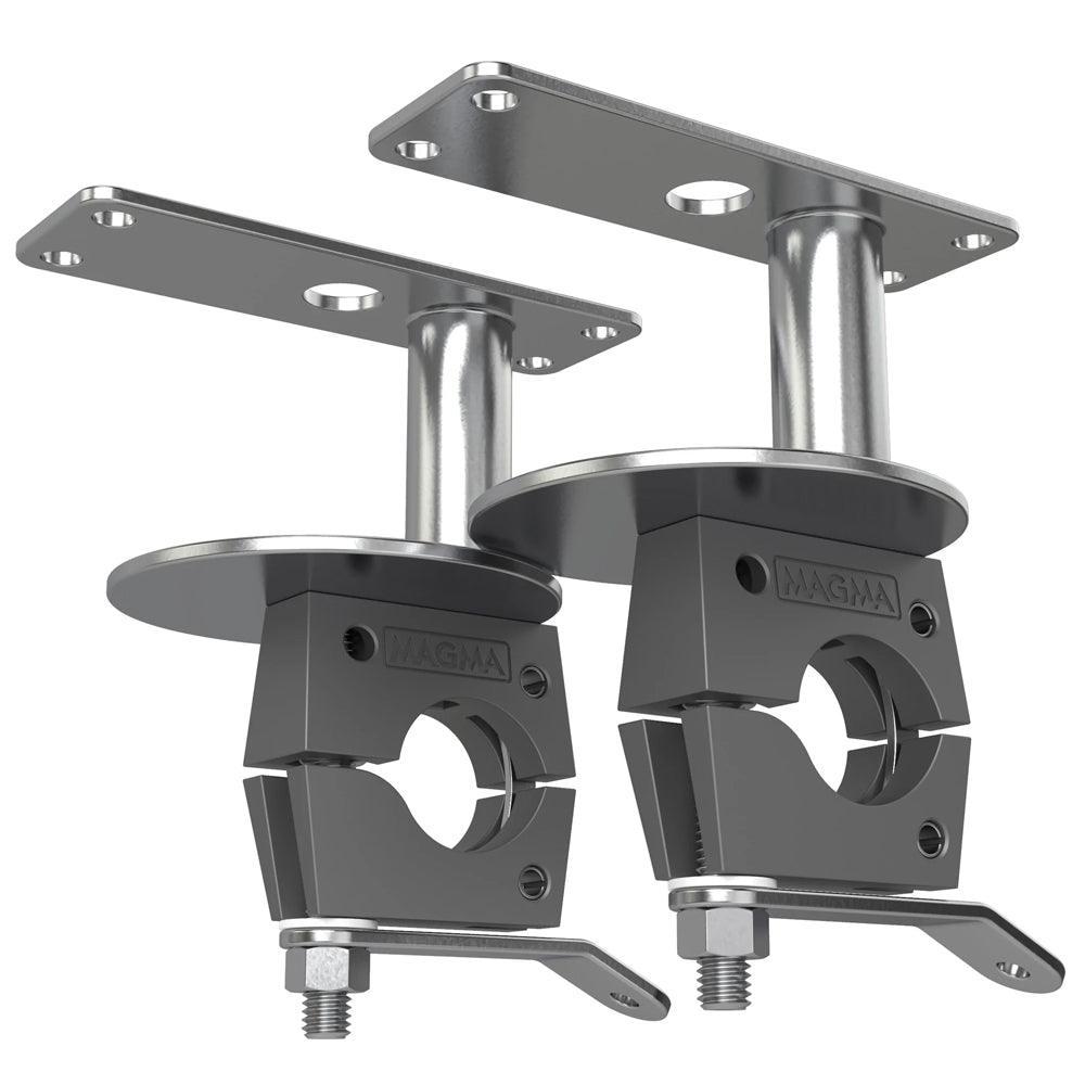 Magma Crossover Dual Horizontal Round Rail Mount - Standard Rails - Boat Gear USA