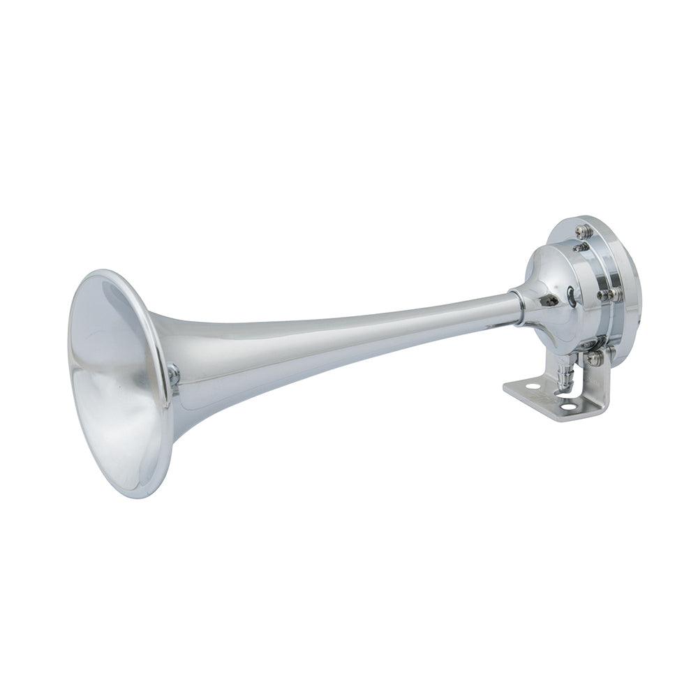 Marinco 12V Chrome Plated Single Trumpet Mini Air Horn - Boat Gear USA