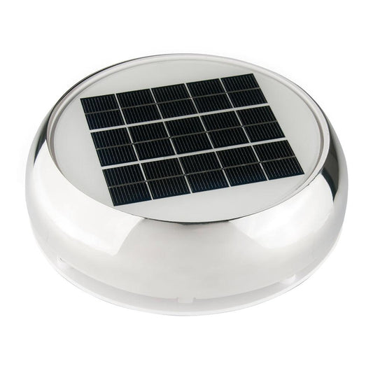 Marinco 4" Day/Night Solar Vent - Stainless Steel - Boat Gear USA