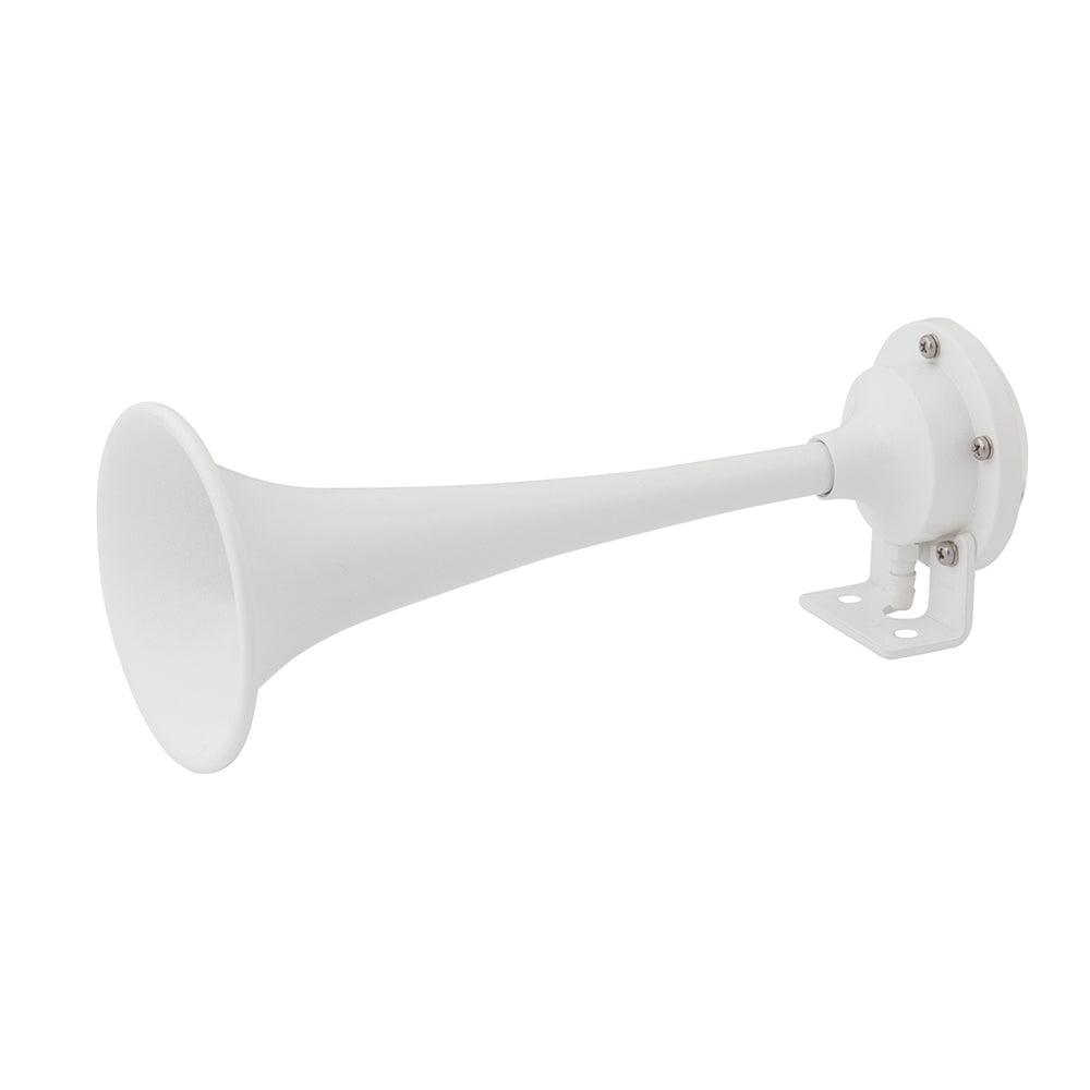 Marinco White Epoxy Coated Single Trumpet Mini Air Horn - Boat Gear USA