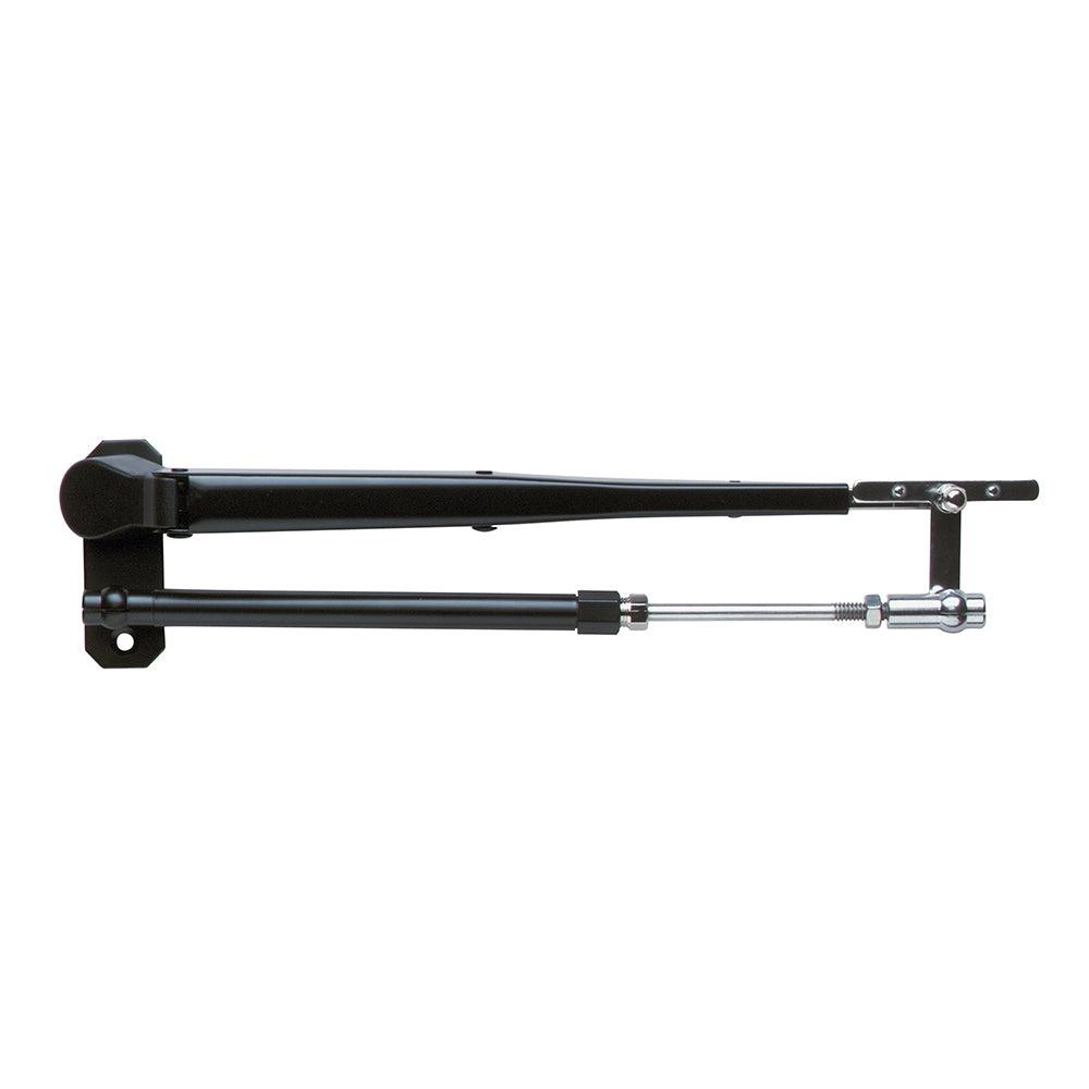 Marinco Wiper Arm, Deluxe Black Stainless Steel Pantographic - 12"-17" Adjustable - Boat Gear USA