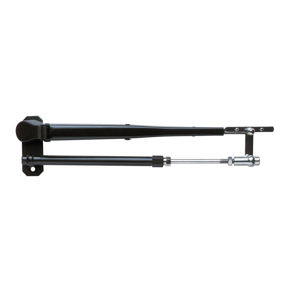 Marinco Wiper Arm Deluxe Black Stainless Steel Pantographic - 17"-22" Adjustable - Boat Gear USA