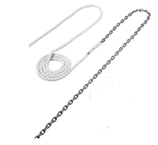 Maxwell 15' Of 5/16"" Ht Chain Splice To 150' Of 5/8"" Nylon Brait Line - Boat Gear USA