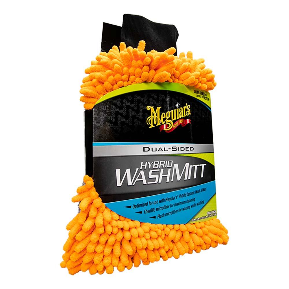 Meguiar's Hybrid Wash Mitt - Extremely Plush Microfiber Wash Mitt f/Gently Waxing While Washing - Boat Gear USA
