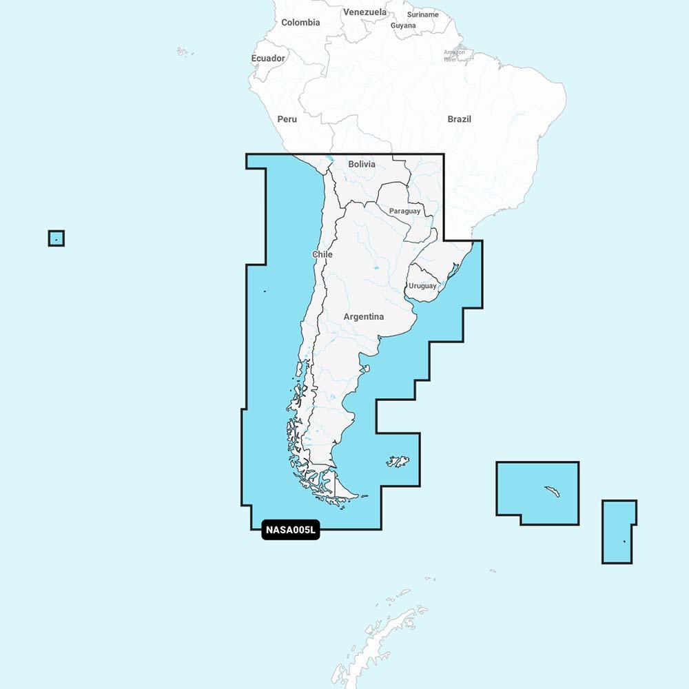 Navionics+ NASA005L - Chile, Argentina & Easter Island - Boat Gear USA
