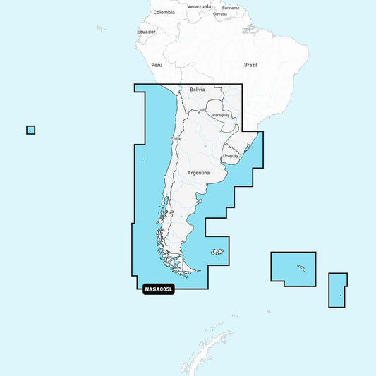 Navionics+ NASA005L - Chile, Argentina & Easter Island - Boat Gear USA