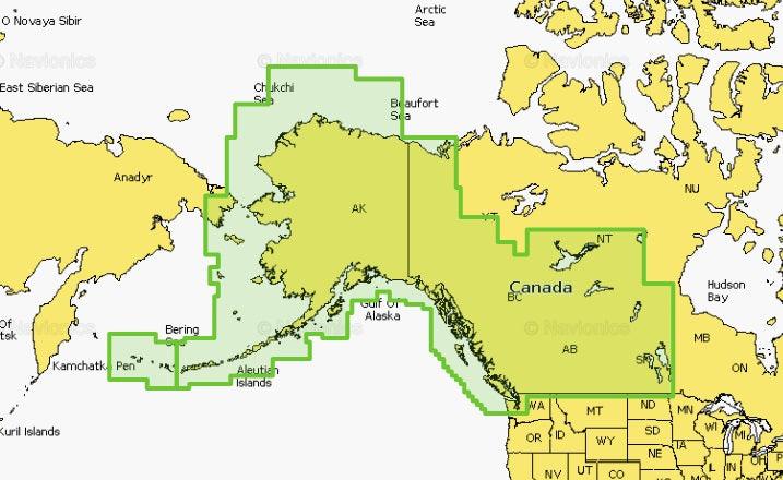 Navionics Platinum+ Npus013r Canada, West And Alaska Microsd - Boat Gear USA