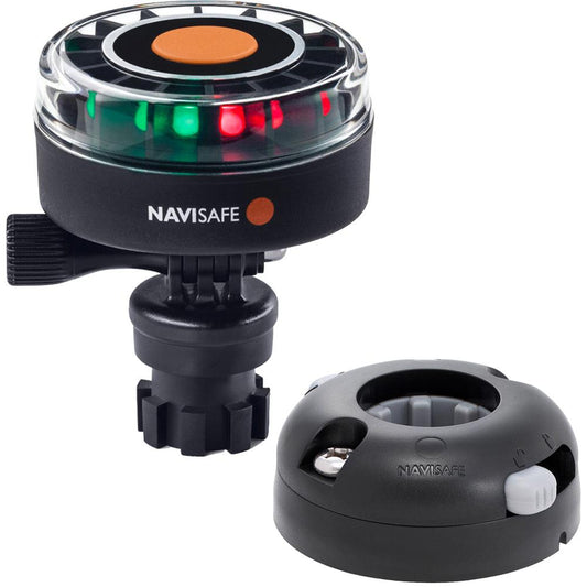 Navisafe Navilight 2NM Tricolor w/Navimount Base & Horizontal Mount - Black - Boat Gear USA