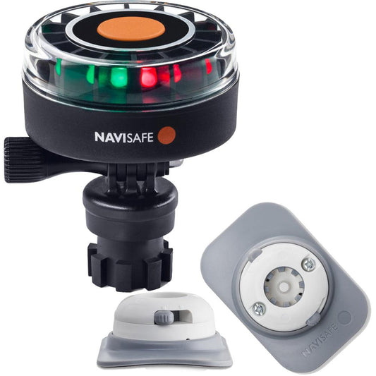 Navisafe Navilight 2NM Tricolor w/Navimount Base & RIB Mount - White - Boat Gear USA