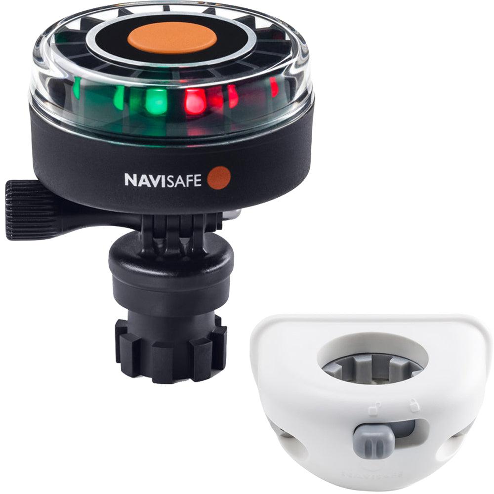 Navisafe Navilight 2NM Tricolor w/Navimount Base & Vertical Mount - White - Boat Gear USA