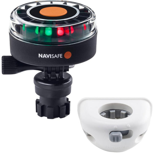 Navisafe Navilight 2NM Tricolor w/Navimount Base & Vertical Mount - White - Boat Gear USA