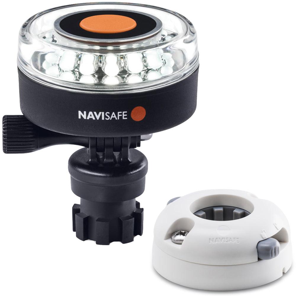 Navisafe Navilight 360° 2NM White w/Navimount Base & Horizontal Mount - White - Boat Gear USA