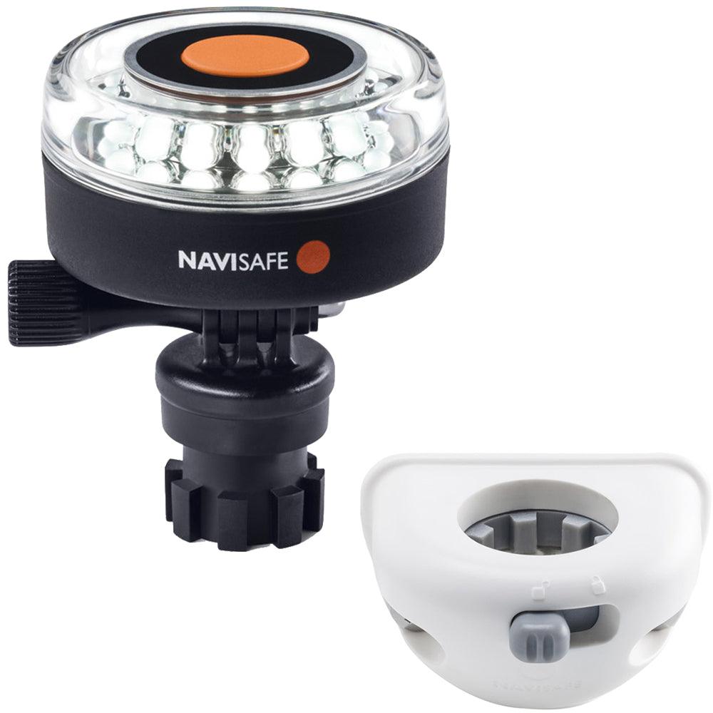 Navisafe Navilight 360° 2NM White w/Navimount Base & Vertical Mount - White - Boat Gear USA