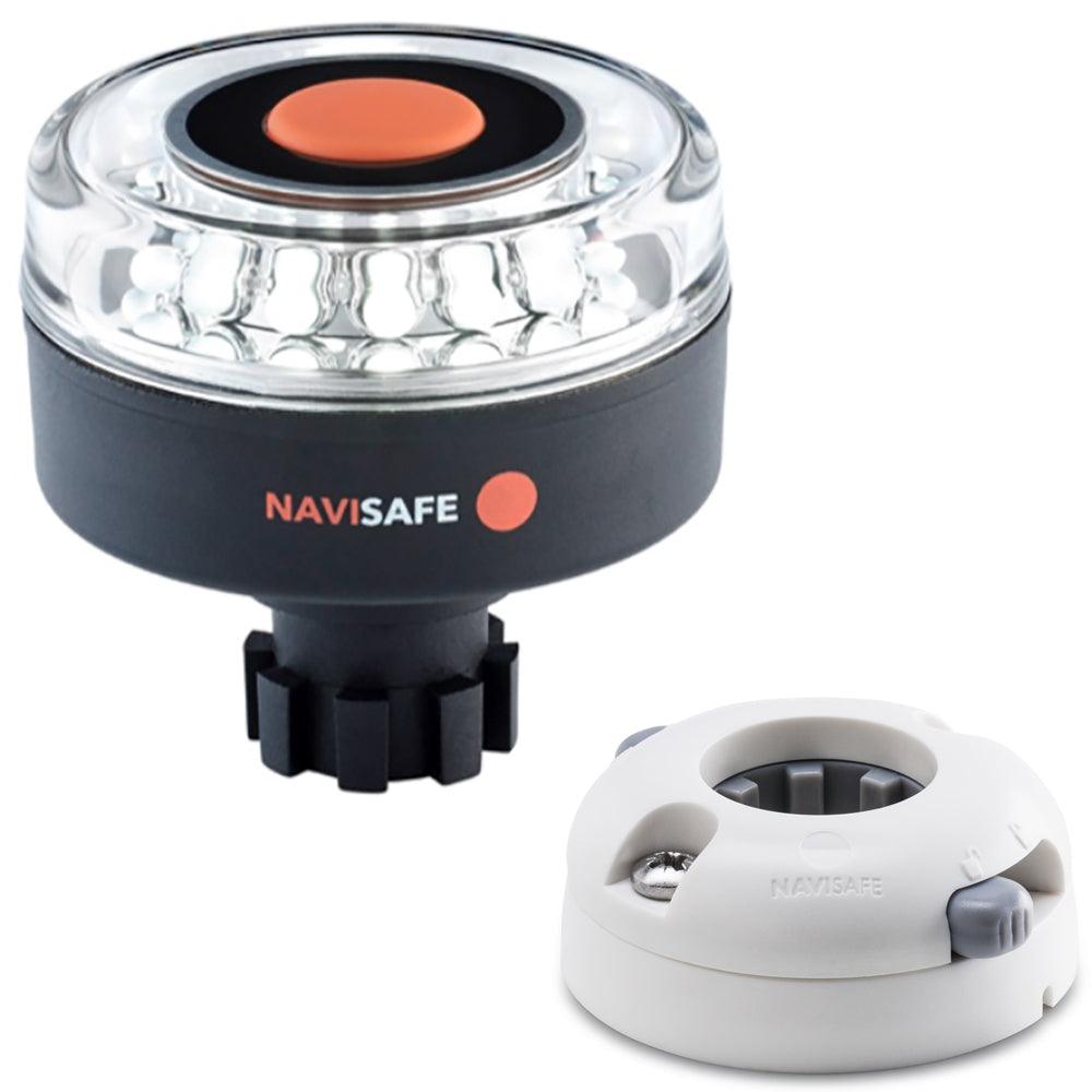 Navisafe Navilight 360° 2NM w/Navibolt Base & Horizontal Mount - White - Boat Gear USA