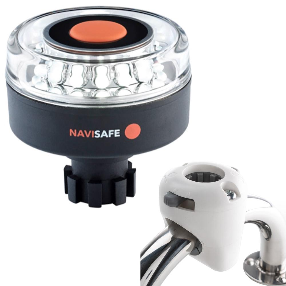 Navisafe Navilight 360° 2NM w/Navibolt Base & Rail Mount - White - Boat Gear USA