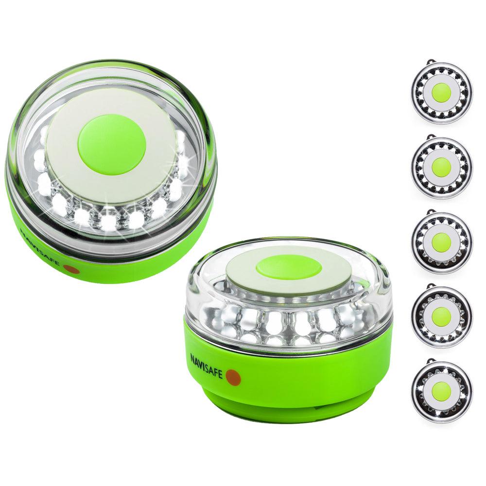 Navisafe Navilight All-White 5 Mode 360° Rescue 2NM w/Green Magnet Base - Boat Gear USA