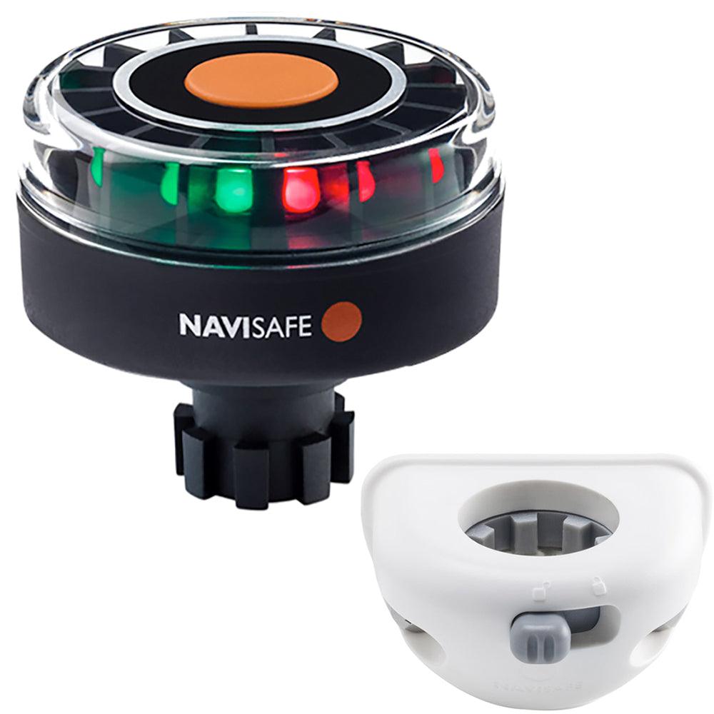Navisafe Navilight Tricolor 2NM w/Navibolt Base & Vertical Mount - White - Boat Gear USA