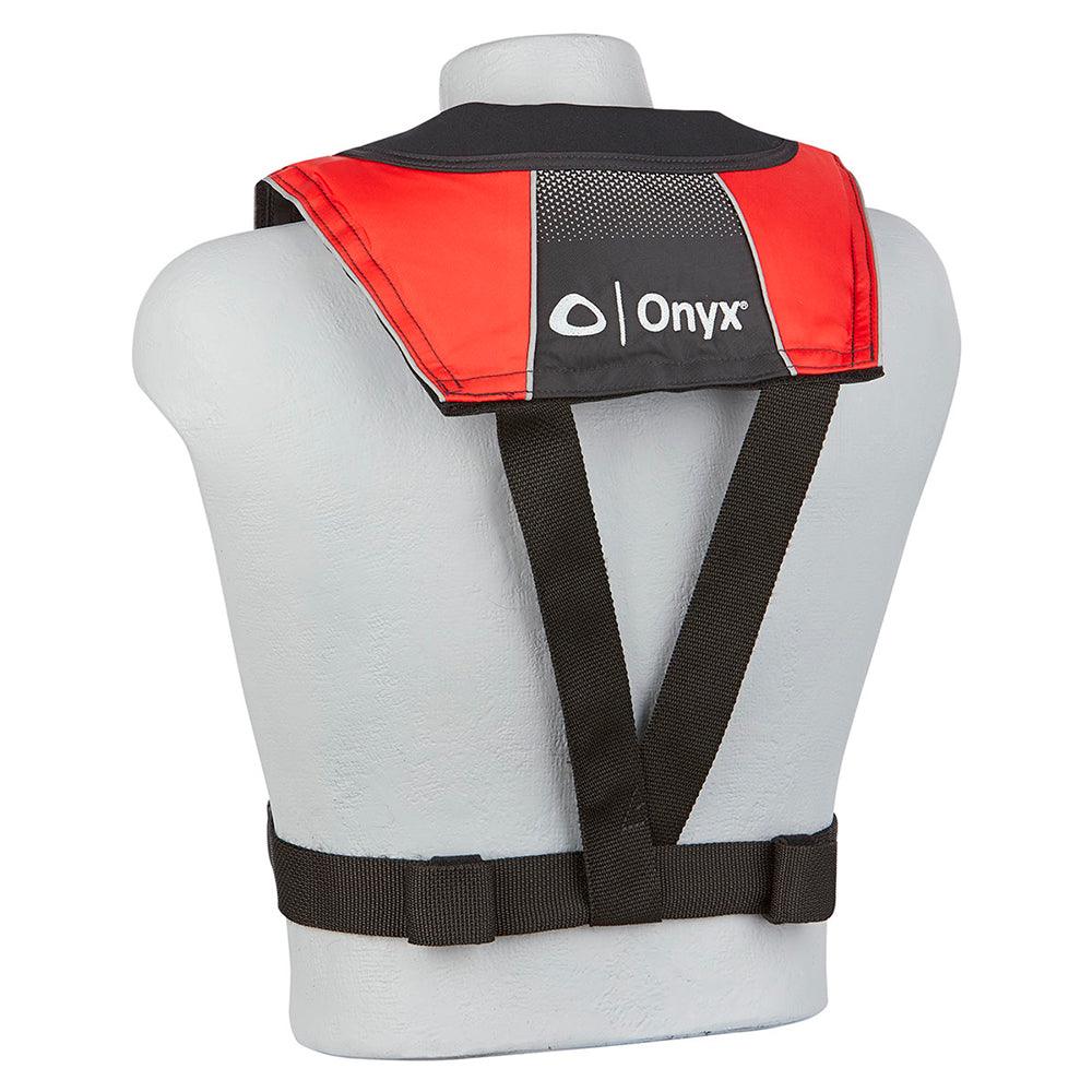 Onyx A/M-24 Series All Clear Automatic/Manual Inflatable Life Jacket - Black/Red - Adult - Boat Gear USA