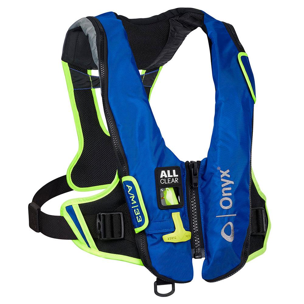 Onyx Impulse A/M-33 All Clear® Auto/Manual Inflatable Life Jacket - Blue - Boat Gear USA