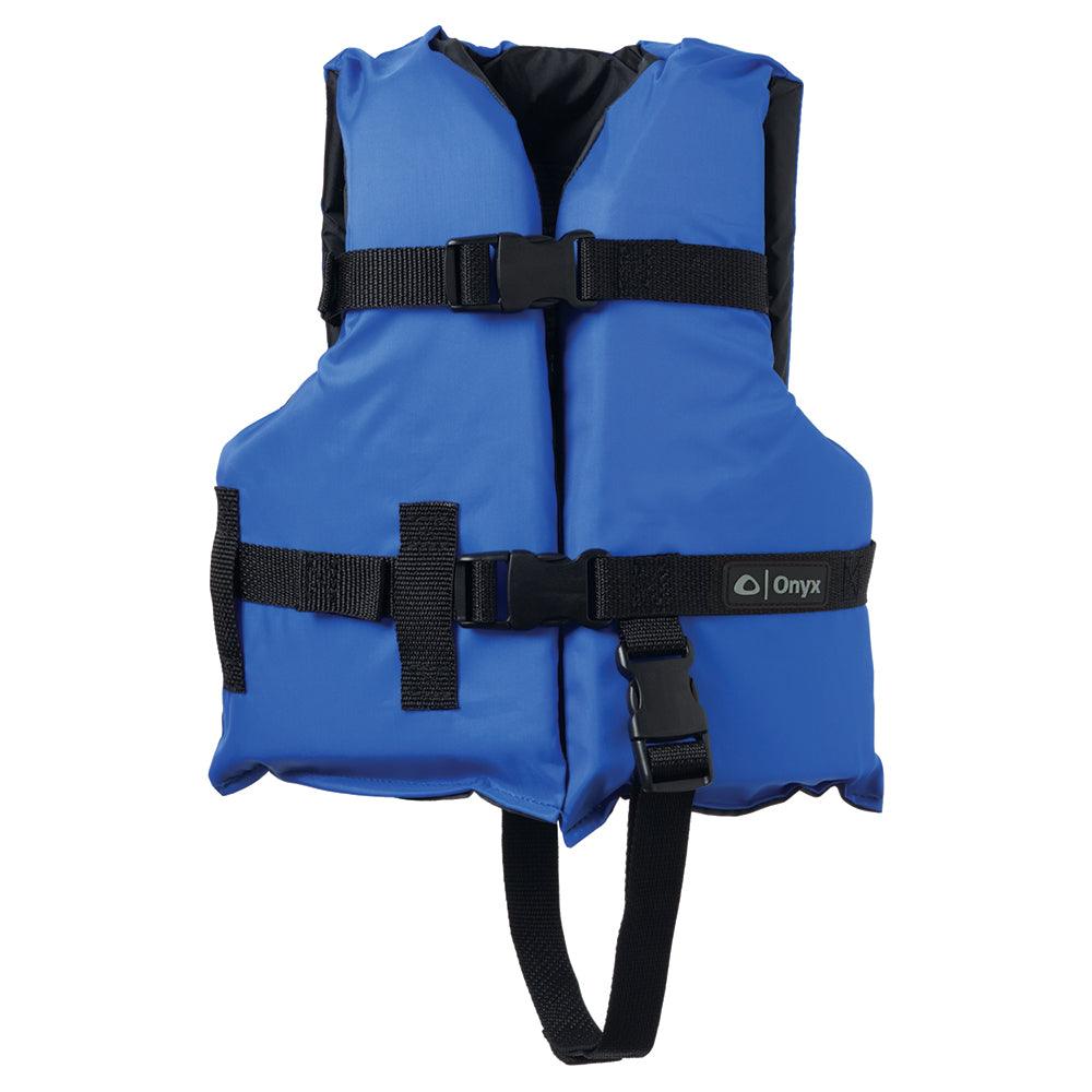 Onyx Nylon General Purpose Life Jacket - Child 30-50lbs - Blue - Boat Gear USA